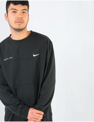 Nike SB Dri-Fit Mesh L/S T-Shirt - Black/White