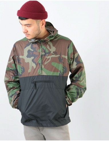 Nike SB Anorak Jacket - Medium Olive/Black/Black