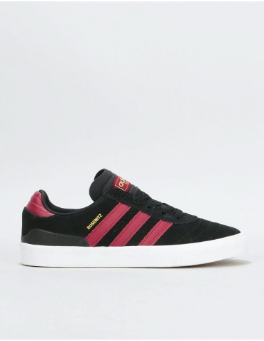 adidas Busenitz Vulc Skate Shoes - Core Black/Collegiate Burgundy/White