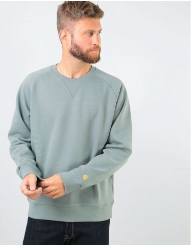 Carhartt WIP Chase Sweatshirt - Cloudy/Gold