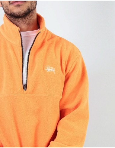 Stüssy Basic Polar Fleece Mock - Orange