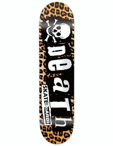 Death Punk Leopard Skateboard Deck - 8.5"