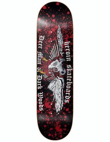 Heroin Deer Man of Dark Woods Heritage Skateboard Deck - 8.75"