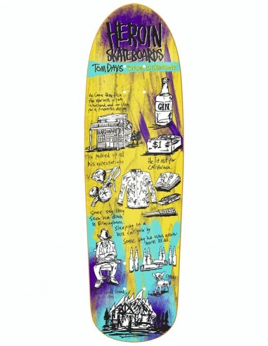 Heroin Day Swordfish Skateboard Deck - 9.38"