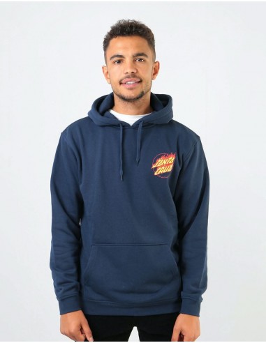 Santa Cruz Flame Hand Pullover Hoodie - Dark Navy