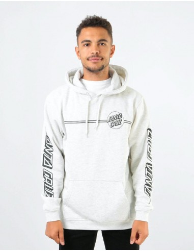 Santa Cruz Opus Dot Stripes Pullover Hoodie - Athletic Heather