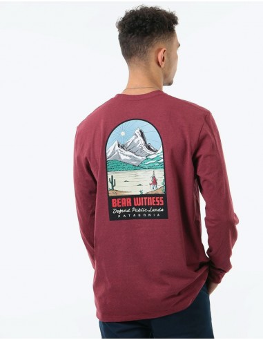 Patagonia L/S See & Believe Responsibili-Tee - Oxide Red