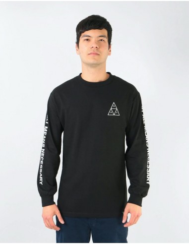 HUF Triple Triangle L/S T-Shirt - Black