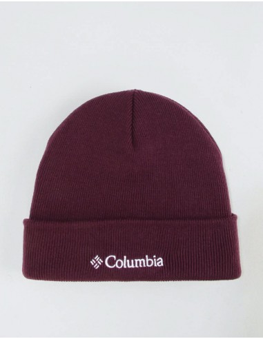 Columbia Cuffed Logo Beanie - Black Cherry/Columbia Grey