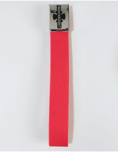 Independent Clipped Web Belt - Cardinal Red