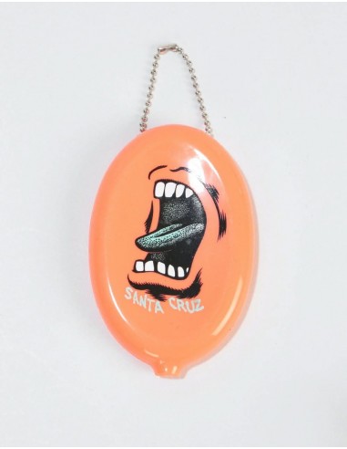 Santa Cruz Screaming Coin Pouch - Coral