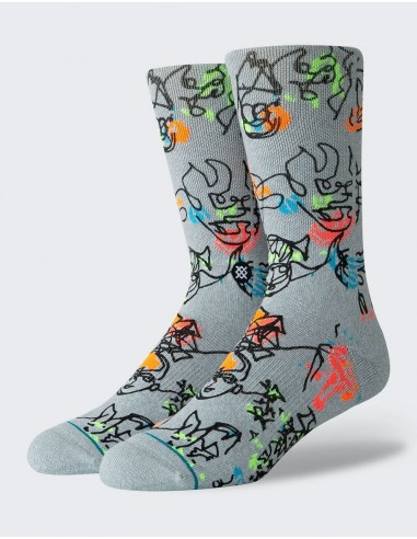 Stance Electric Slide Classic Crew Socks - Heathergrey