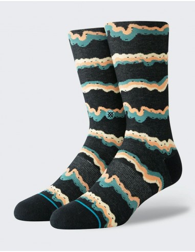 Stance Melting Classic Crew Socks - Black