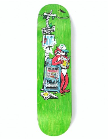 Polar Herrington Breaking News Skateboard Deck - 8.5"