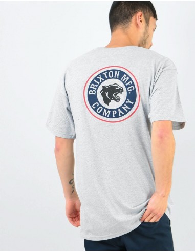 Brixton Forte II T-Shirt - Heather Grey