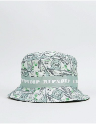 RIPNDIP Money Bag Bucket Hat - Green / Black