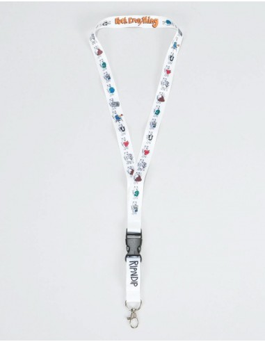 RIPNDIP Fuck Everything Lanyard - White