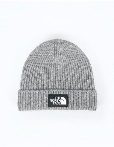 The North Face Logo Box Cuffed Beanie - TNF Medium Grey Heather