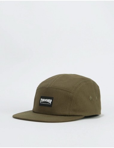 Thrasher Logo 5 Panel Cap - Army