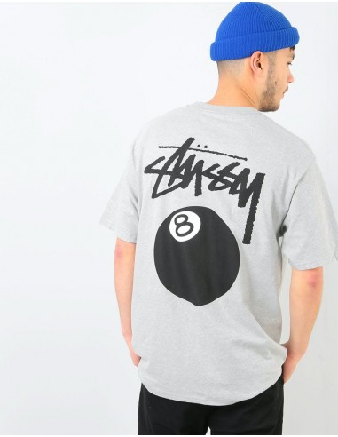 Stüssy 8 Ball T-Shirt - Grey Heather