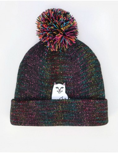 RIPNDIP Lord Nermal Bobble Beanie - Black Multi