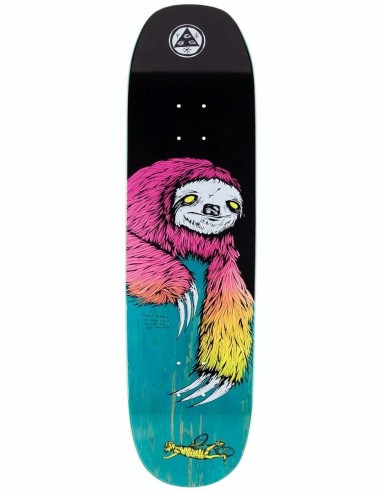 Welcome Sloth on Moontrimmer Skateboard Deck - 8.5"