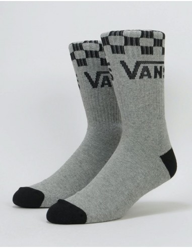 Vans Checker Vans Crew Socks - Heather Grey