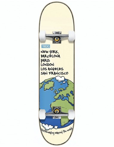 Tricks World Complete Skateboard - 8"