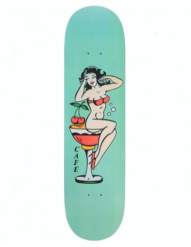 Skateboard Café Pin Up Cocktail Skateboard Deck - 8"