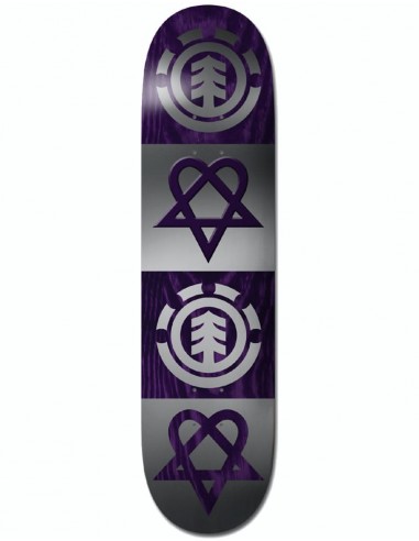 Element Bam Heartagram Quad Skateboard Deck - 8"