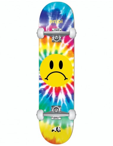 Enjoi Frowney Tie Dye Complete Skateboard - 8"