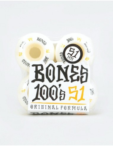 Bones OG 100s 12 Wide V4 Skateboard Wheel - 51mm