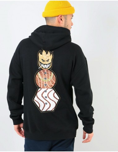 Spitfire x Quartersnacks Snackman Pullover Hoodie - Black