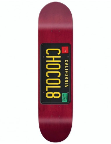 Chocolate Perez License Plate Skateboard Deck - 8.25"