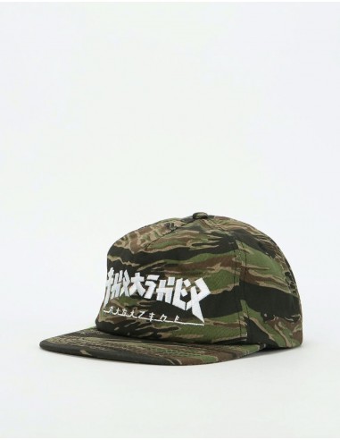 Thrasher Godzilla Snapback Cap - Tiger Camo