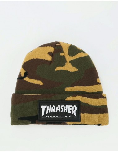 Thrasher Logo Patch Beanie - Camo