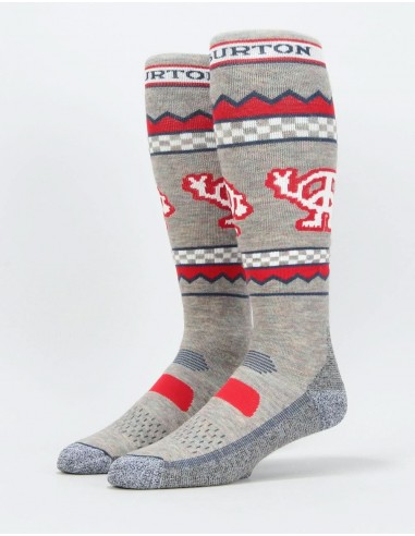 Burton Performance Midweight Snowbard Socks - Oatmeal Heather