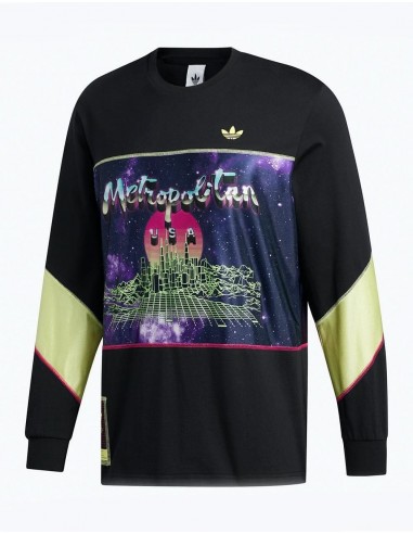 adidas x Metropolitan L/S Jersey - Black/Yellow Tint/Real Magenta