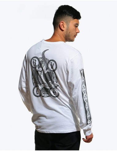 RVCA Croco L/S T-Shirt - White