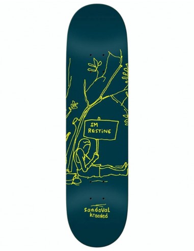 Krooked Ronnie Resting Skateboard Deck - 8.5"